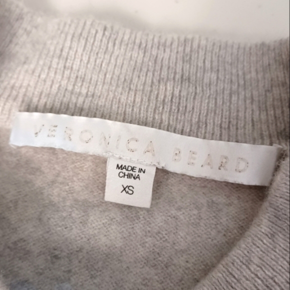 Veronica Beard 100% Cashmere Cold-Shoulder Jumper Sweater - Picture 9 of 11